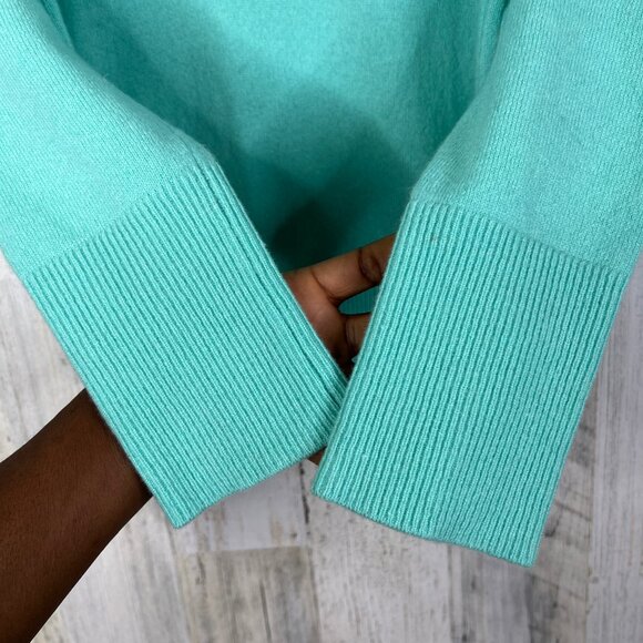 Lilly Pulitzer Womens Sweater Medium Mint Green 100% Cashmere Preppy Pastel Top - Picture 6 of 12